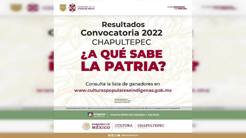 Receta de chiles capones entre finalistas de la convocatoria "¿A qué sabe la patria? 2022"