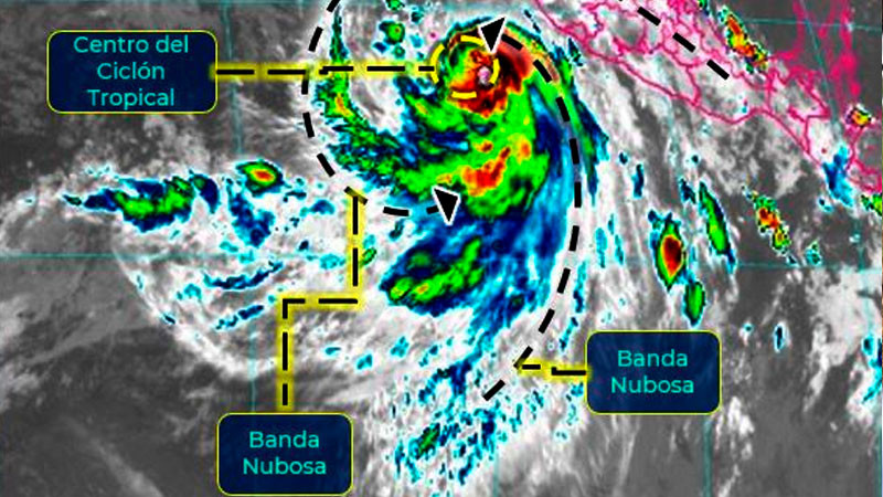 Huracán “Kay” traerá lluvias torrenciales y vientos fuertes en Baja California Sur y Sinaloa 
