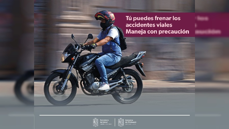 Choques en motocicleta, segunda causa de accidente de Michoacán  