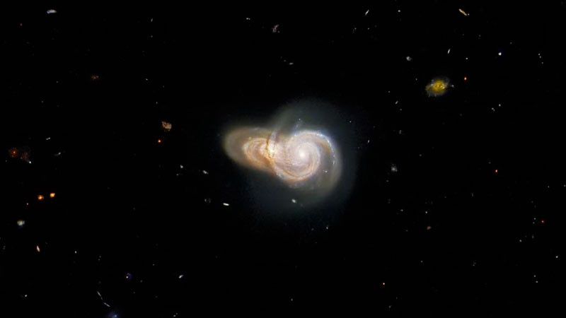 Telescopio Hubble de la NASA capta choque entre dos galaxias 