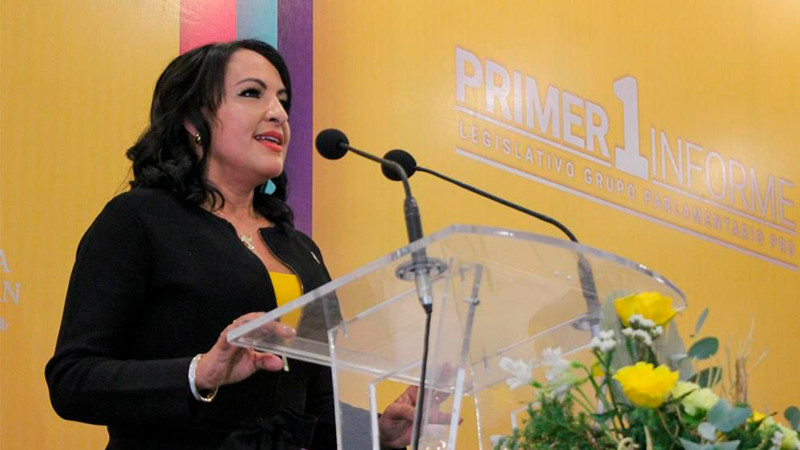 Presenta Lupita Díaz Chagolla su primer informe legislativo 