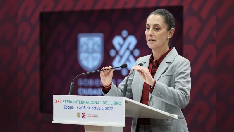 La XXII Feria Internacional del Libro es para la gente y el pueblo: Claudia Sheinbaum 