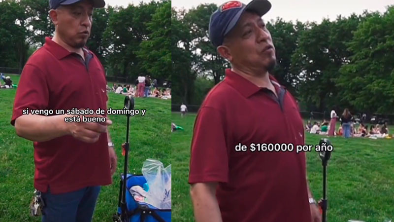 Ingenio mexicano: vende agua en Central Park y gana hasta 100 mil pesos en 2 días 