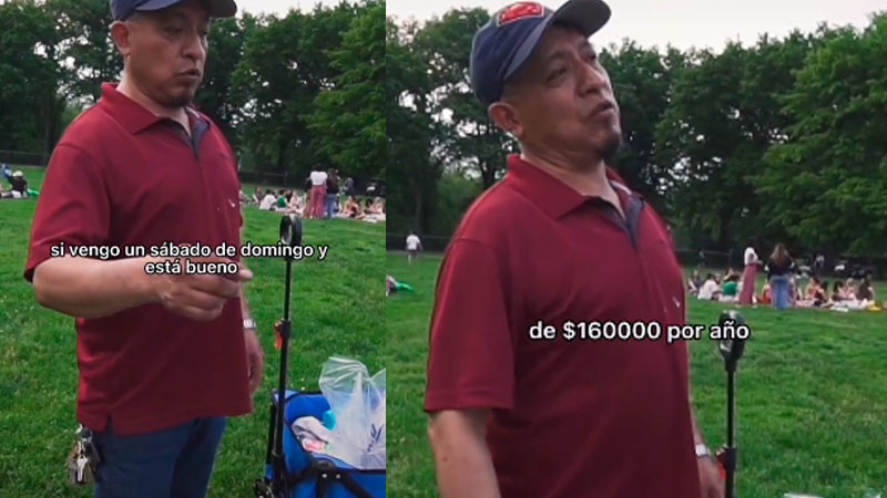 Ingenio mexicano: vende agua en Central Park y gana hasta 100 mil pesos en 2 días 
