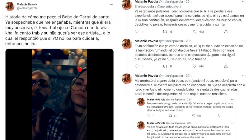 Modelo de OnlyFans, acusa a Babo de “Cartel de Santa” de haberla golpeado