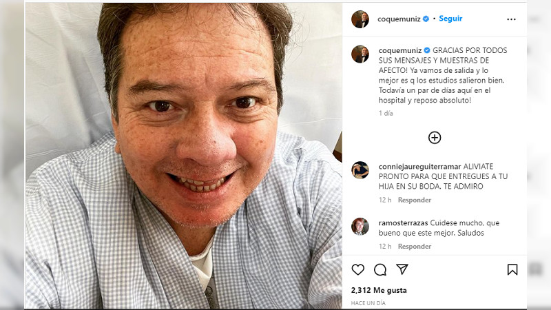 Hospitalizan a "Coque" Muñiz y preocupa a sus fans