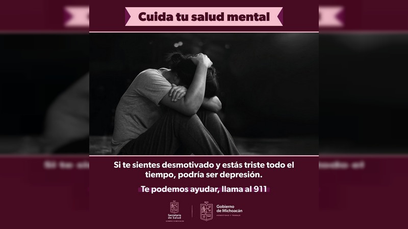 Secretaría de Salud de Michoacán mantiene activas las líneas telefónicas, para la atención mental  