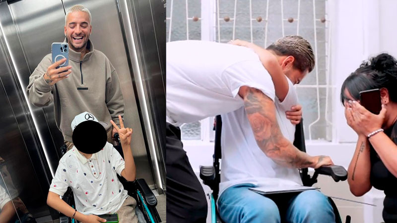 Maluma vuelve realidad el sueño de un fan con cáncer 