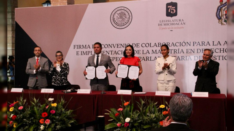 Congreso de Michoacán y UMSNH unen esfuerzos por la excelencia académica legislativa 