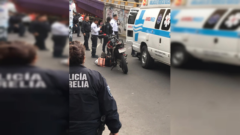 Accidente en Morelia, Michoacán: motociclista terminó sin una pierna  
