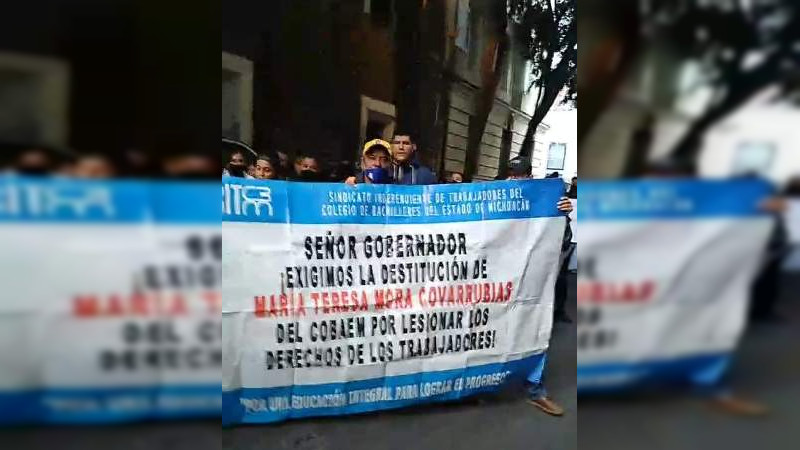 SITCBEM protesta en la ciudad de México, pide el pago de prestaciones  