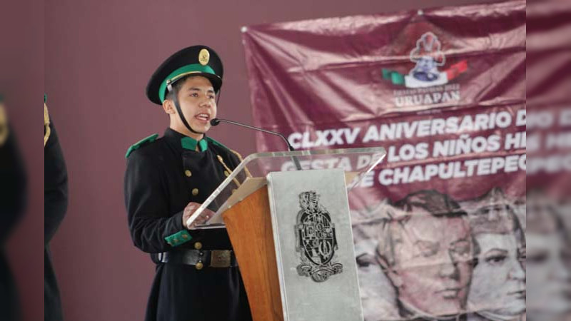 Encabeza Nacho Campos 175 aniversario de Gesta Heroica de Niños Héroes 