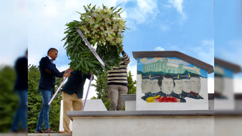Conmemora municipio de Quiroga, 175 aniversario de la heroica defensa que los “Niños Héroes”