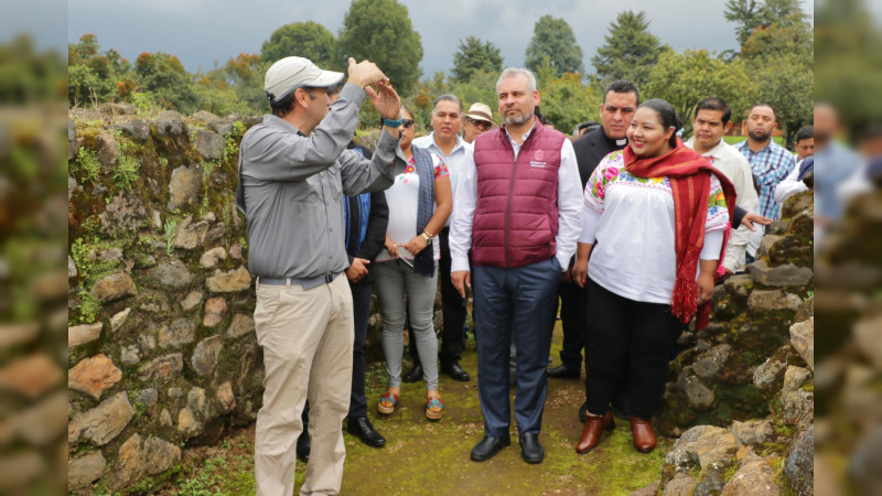 Ofrece Bedolla apoyo a Tingambato para preservar y fortalecer su patrimonio cultural