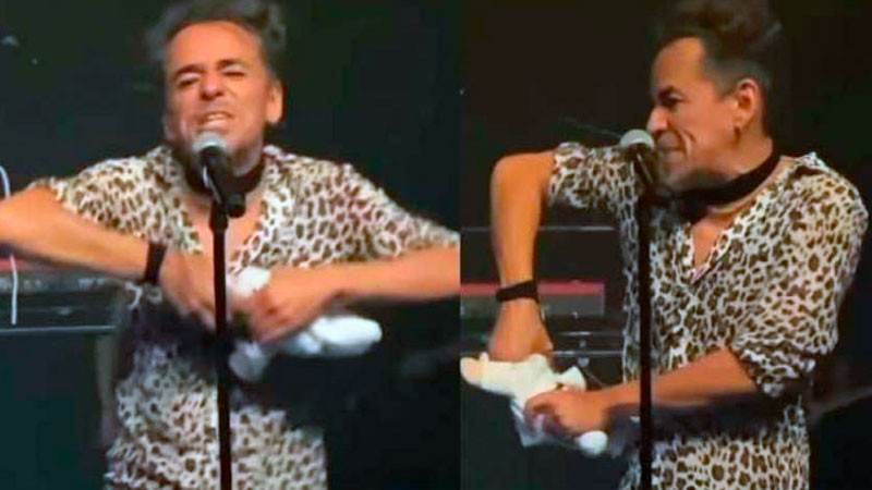 Vocalista de Café Tacvba destroza peluche del Dr. Simi en concierto y le llueven críticas 