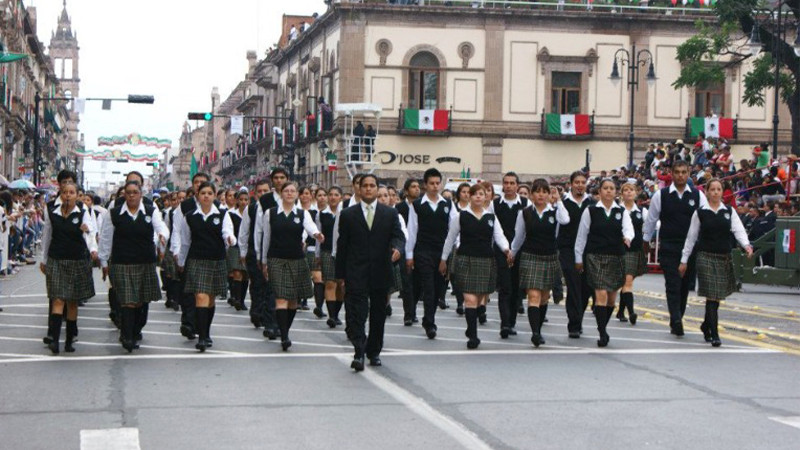 Alista Secretaria de Educación del Estado de Michoacán  participación de alumnos para desfile del 16 de Septiembre