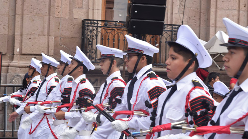 Desfile Patrio se engalana con 3 mil estudiantes: Secretaria de Educación del Estado de Michoacán 