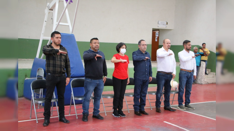 Inauguró Tellez Marín Torneo de basquetbol entre Secundarias 