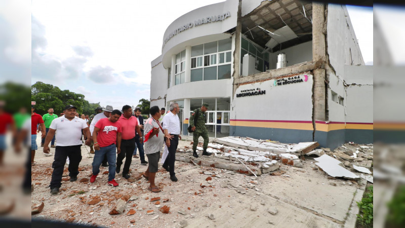 Aureoles lamenta daños por sismo, aunque obras dañadas fueron remodeladas en su administración 