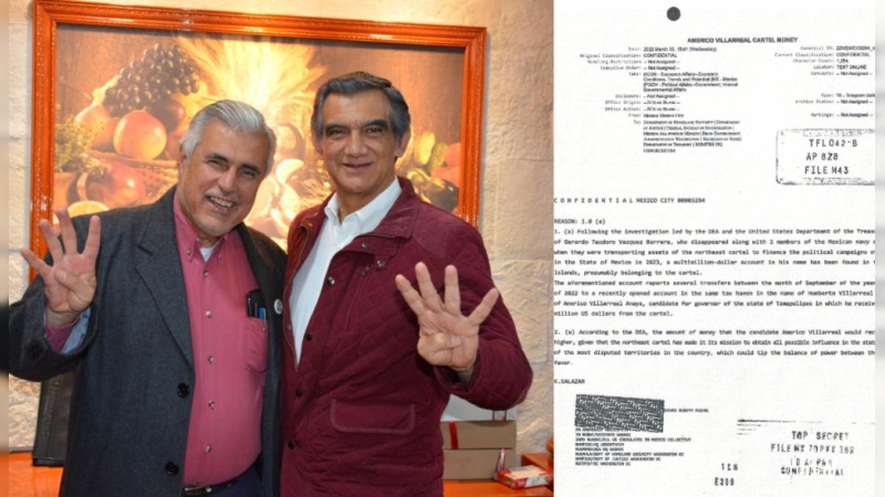 Escándalo en Morena por filtración de la DEA: Cártel inyectó millones a campaña de Gobernador de Tamaulipas y para elecciones 2023 en Edomex 