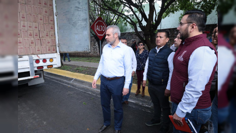 Gobierno de Michoacán envía apoyos a municipios afectados por el sismo