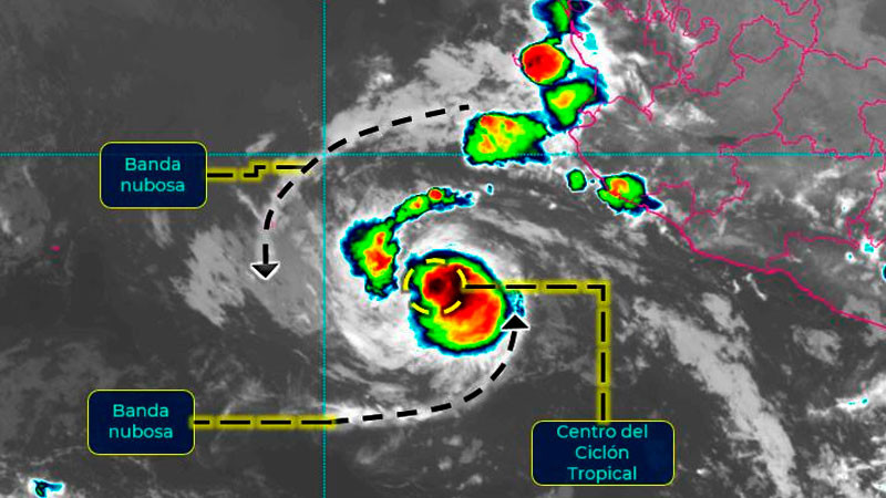 Se forma la Tormenta Tropical Newton, se aleja de las costas del occidente de México 