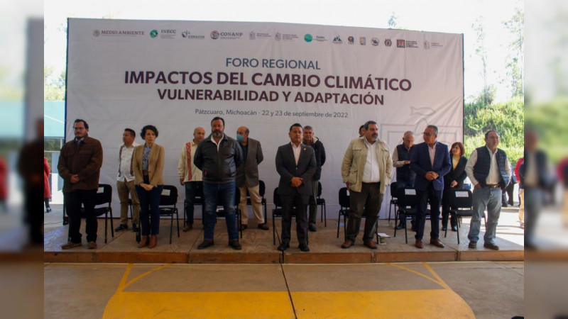 Inicia Foro Regional “Impactos del Cambio Climático, Vulnerabilidad y Adaptación” en Pátzcuaro 