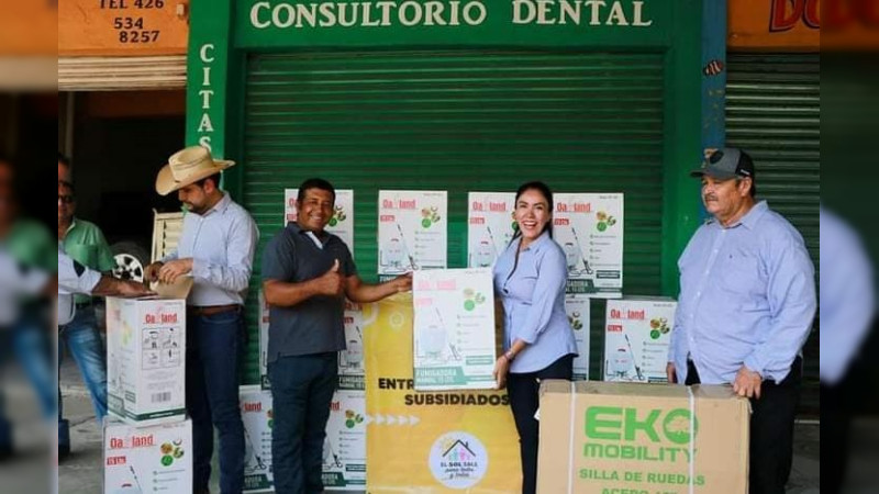 Fanny Arreola en materia de gestión benefició a más de 20 mil habitantes del Distrito de Apatzingán 