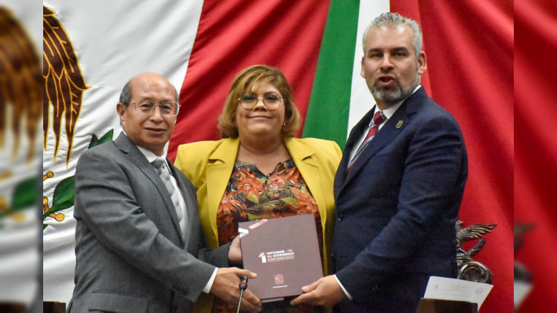 Congreso de Michoacán recibe Primer Informe de Alfredo Ramírez Bedolla 