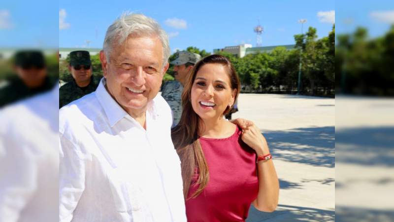 AMLO se reúne con la gobernadora electa de Quintana Roo, Mara Lezama