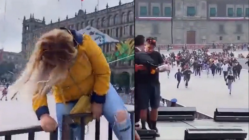 Fans de Grupo Firme burlan seguridad del Zócalo y se plantan en primera fila