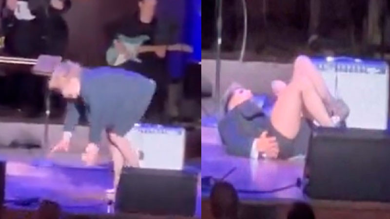 Alejandra Guzmán sale en ambulancia de concierto tras fuerte caída en el escenario 