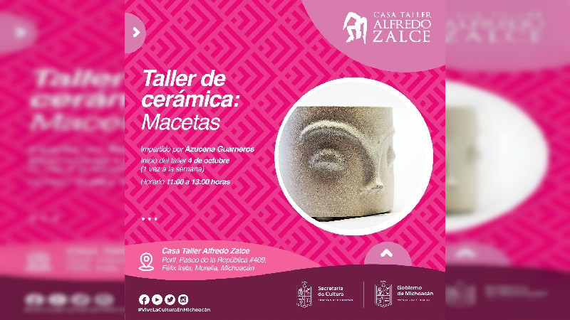 Casa Taller Alfredo Zalce abre inscripciones para clases de cerámica