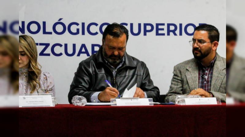 Para detonar economía solidaria e incluyente, firman convenio Ayuntamiento de Pátzcuaro y el ITSPA