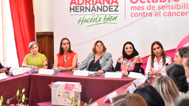 Cerrar filas en la lucha contra el cáncer de mama con decisión y convicción, exhorta Julieta García Zepeda 
