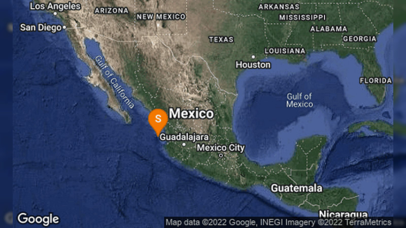 Reportan sismo de 4.6 grados con epicentro en Villa Hidalgo, Nayarit 