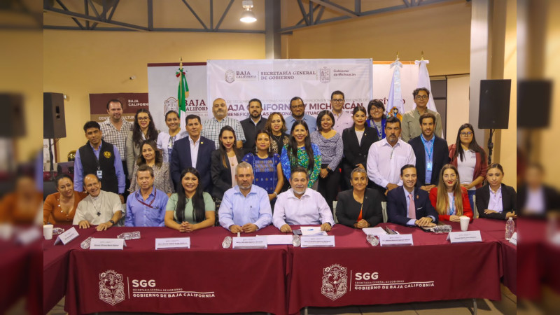 FGE presente en Mesa de Seguimiento del Convenio de Colaboración entre Baja California y Michoacán