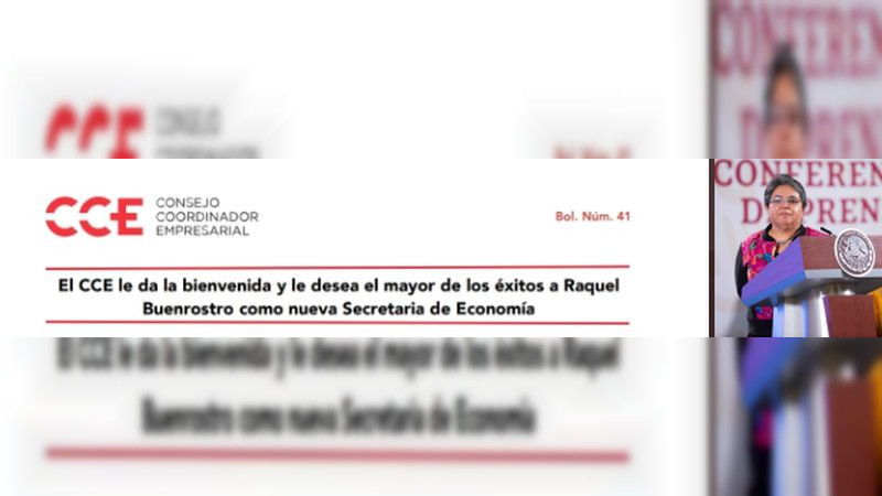 Consejo Empresarial da la bienvenida a Raquel Buenrostro y reconoce labor de Tatiana Clouthier    