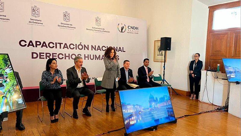 Realizan Segob y CNDH capacitación en materia de derechos humanos