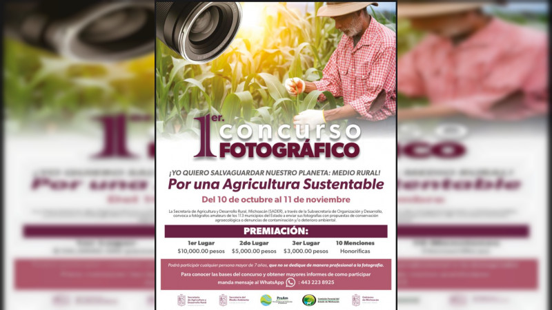 Lanzan convocatoria a concurso fotográfico ‘Por Una Agricultura Sustentable’ 