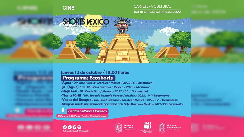 Llega a Morelia, el Festival Internacional de Cortometrajes Shorts México