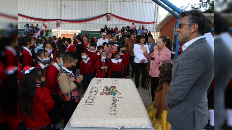 Reconoce Ayuntamiento de Hidalgo a la Primaria Quetzalcóatl por su 30 aniversario