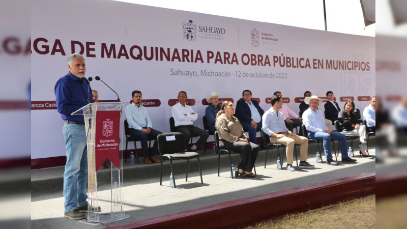 Entrega SCOP maquinaria en regiones Lerma-Chapala y Bajío