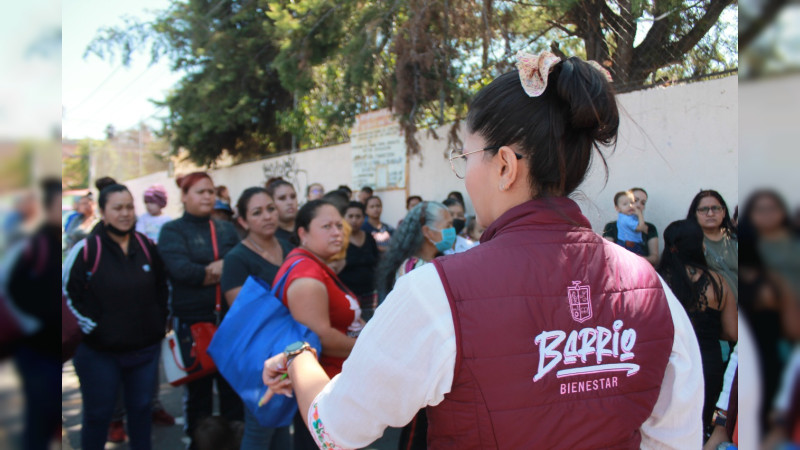 Continua Barrio Bienestar en colonia Primo Tapia de Morelia, Michoacán