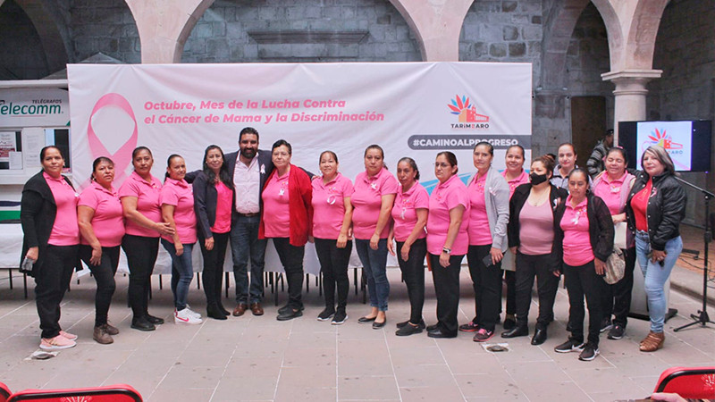 Conmemora Gobierno de Tarímbaro el Día Mundial de la Lucha Contra el Cáncer de Mama