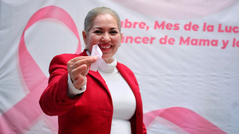 Conmemora Gobierno de Tarímbaro el Día Mundial de la Lucha Contra el Cáncer de Mama