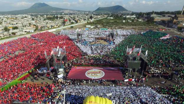 80 mil antorchistas festejan 30 años en Ixtapaluca 