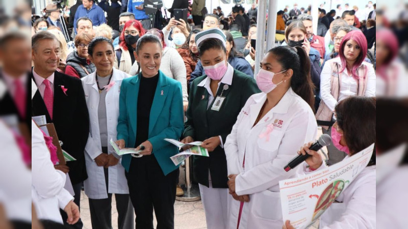 Trabajamos en esquemas integrales de atención a cáncer de mama: Claudia Sheinbaum 