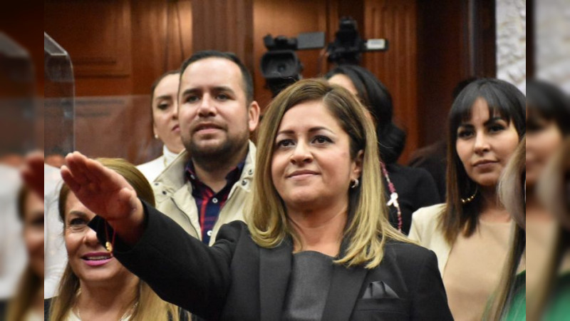 Ante Congreso de Michoacán, rinde protesta nueva magistrada civil del STJE, Josceline Infante 