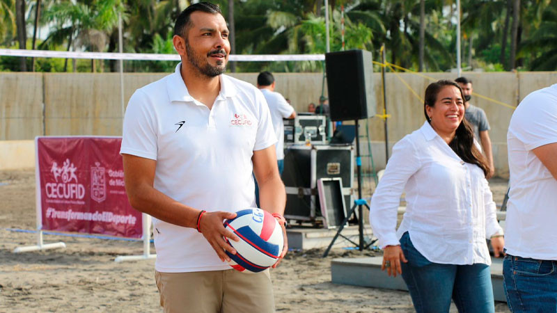 Inaugura Cecufid Festival Infantil y Juvenil de Voleibol de Playa en Lázaro Cárdenas